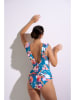 Lisca Badeanzug in Blau/ Pink