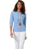WITT WEIDEN Longsleeve in Blau/ Weiß