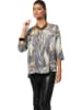 WITT WEIDEN Blouse grijs/wit/okergeel