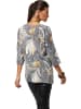 WITT WEIDEN Blouse grijs/wit/okergeel