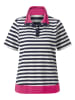 WITT WEIDEN Poloshirt in Dunkelblau/ Weiß/ Pink