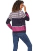 WITT WEIDEN Sweatjacke in Pink/ Dunkelblau/ Grau
