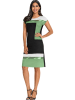 WITT WEIDEN Kleid in Schwarz/ Grün/ Weiß