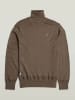 G-Star Wollrollkragenpullover in Hellbraun