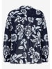 More & More Blouse donkerblauw/wit