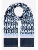 More & More Sjaal lichtblauw/donkerblauw - (L)180 x (B)70 cm