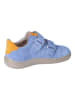 Ricosta Leder-Barfußschuhe in Blau/ Orange