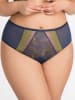 Gorsenia Panty "Arianna" in Dunkelblau/ Gelb