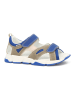 Bartek Leren sandalen beige/blauw