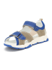 Bartek Leren sandalen beige/blauw