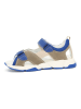 Bartek Leren sandalen beige/blauw