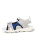 Bartek Leder-Sandalen in Grau/ Blau