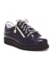 Bartek Leren veterschoenen donkerblauw