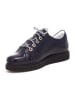 Bartek Leren veterschoenen donkerblauw