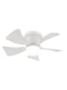 Globo lighting Ledplafondventilator "Hinea" wit - (H)13 x Ø 40,6 cm