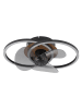 Globo lighting LED-Deckenventilator "Karen" in Schwarz - (B)42 x (H)14,4 x (T)28 cm