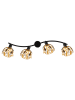 Globo lighting Deckenleuchte "Mika" in Schwarz/ Gold - (B)70 x (H)15,5 x (T)12 cm