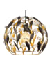 Globo lighting Hängeleuchte "Mika" in Gold/ Schwarz - (H)150 x Ø 40 cm