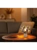 Globo lighting Tafellamp "Mika" lichtbruin/goudkleurig - (H)25 x Ø 20 cm