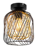 Globo lighting Deckenleuchte "Dichti" in Schwarz/ Gold - (H)24,5 x Ø 18 cm