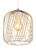 Globo lighting Hängeleuchte "Dichti" in Weiß/ Beige - (H)150 x Ø 18 cm