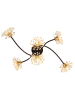 Globo lighting LED-Deckenleuchte "Fiore" in Schwarz/ Gold - (B)74 x (H)22 x (T)43 cm