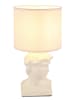 Globo lighting Tischleuchte "Hermes" in Creme - (H)33 x Ø 17,5 cm