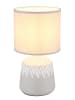 Globo lighting Lampa stołowa "Rela" w kolorze jasnoszarym - wys. 31,5 x Ø 17,5 cm