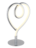 Globo lighting LED-Tischleuchte "Amore" in Silber - (B)16 x (H)23,5 x (T)10 cm