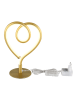 Globo lighting LED-Tischleuchte "Amore" in Gold - (B)16 x (H)23,5 x (T)10 cm