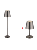 Globo lighting Ledtafellamp "Vannie" zwart - (H)47 x Ø 11,2 cm