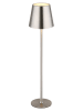 Globo lighting Lampa stołowa LED "Vannie" w kolorze srebrnym - wys. 47 x Ø 11,2 cm