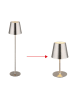 Globo lighting LED-Tischleuchte "Vannie" in Silber - (H)47 x Ø 11,2 cm