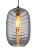 Globo lighting Hängeleuchte "Jefrey" in Schwarz/ Grau - (H)120 x Ø 20 cm