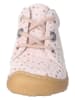 PEPINO Skórzane buty "Dots" w kolorze jasnoróżowym do nauki chodzenia