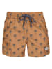 Barts Badeshorts "Bernardou" in Orange/ Dunkelblau