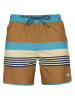 Barts Badeshorts "Pacose" in Beige/ Hellbraun/ Blau