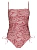 Barts Badeanzug "Akamu Bandeau" in Rot/ Weiß