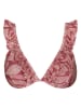 Barts Bikini-Oberteil "Akamu Wire Triangle" in Rot/ Weiß