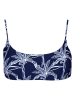 Barts Bikini-Oberteil "Enele Crop Top" in Dunkelblau/ Weiß