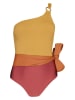 Barts Badeanzug "Rioos One Shoulder" in Gelb/ Orange/ Rot
