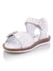 Minimen Sandalen "Akinay" in Weiß/ Pink