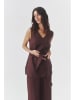 TATUUM Leinen-Bluse in Braun