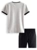 Denokids 2-delige outfit grijs/zwart