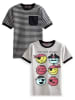 Denokids 2-delige set: shirts grijs