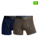 CR7 2-delige set: boxershorts donkerblauw/bruin