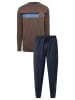 CR7 Pyjama in Braun/ Dunkelblau