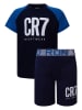 CR7 Pyjama in Dunkelblau/ Blau