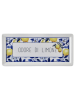 Hermia Serveerplateau wit/blauw/geel - (L)35 x (B)16 cm
