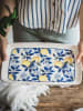 Hermia Serveerplateau wit/blauw/geel - (L)34 x (B)25 cm